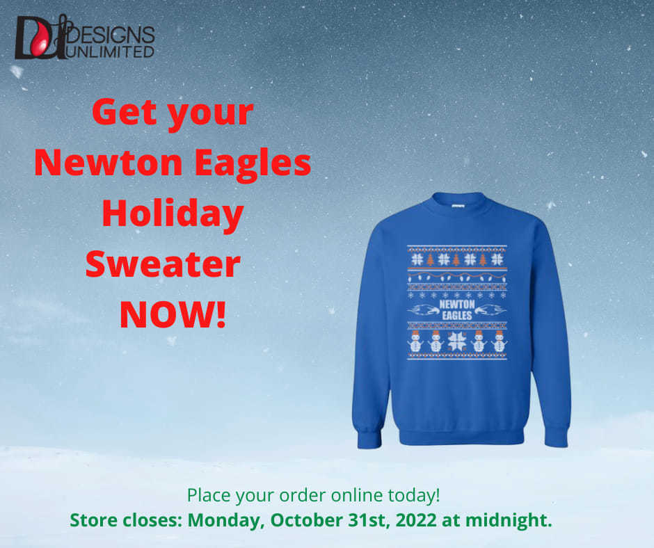 Get your Newton Eagles Holiday Sweater Now