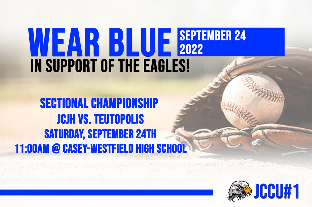 Wear blue on September 24, 2022 in support of the eagles!
