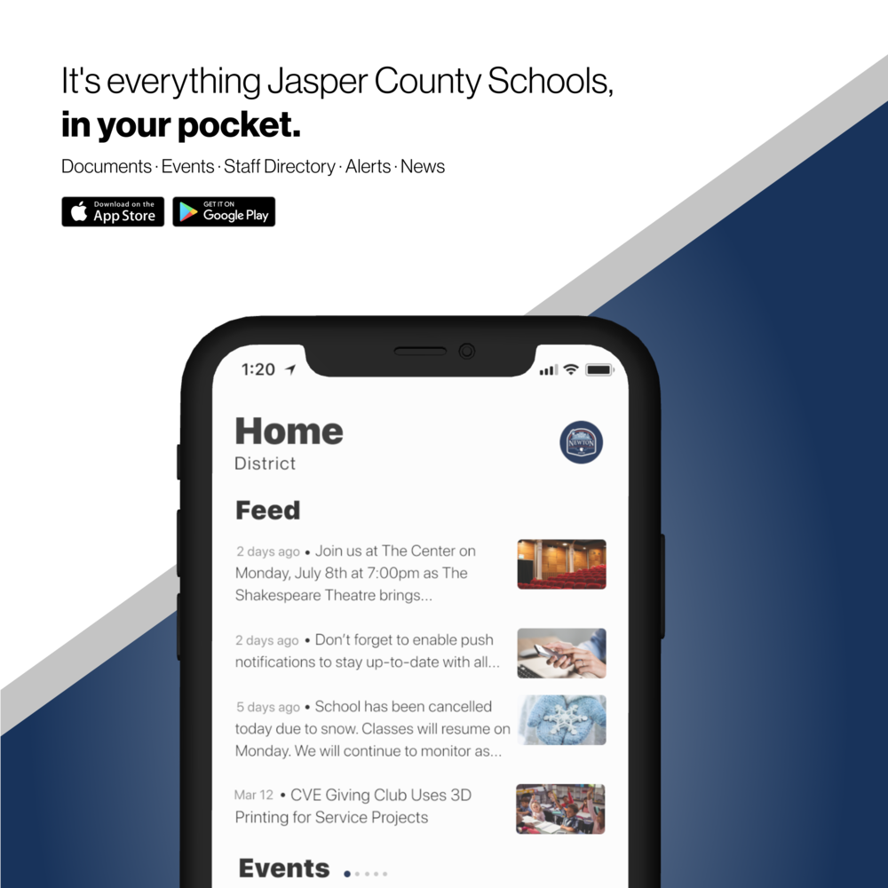 It's everything Jasper County Schools, in your pocket.
