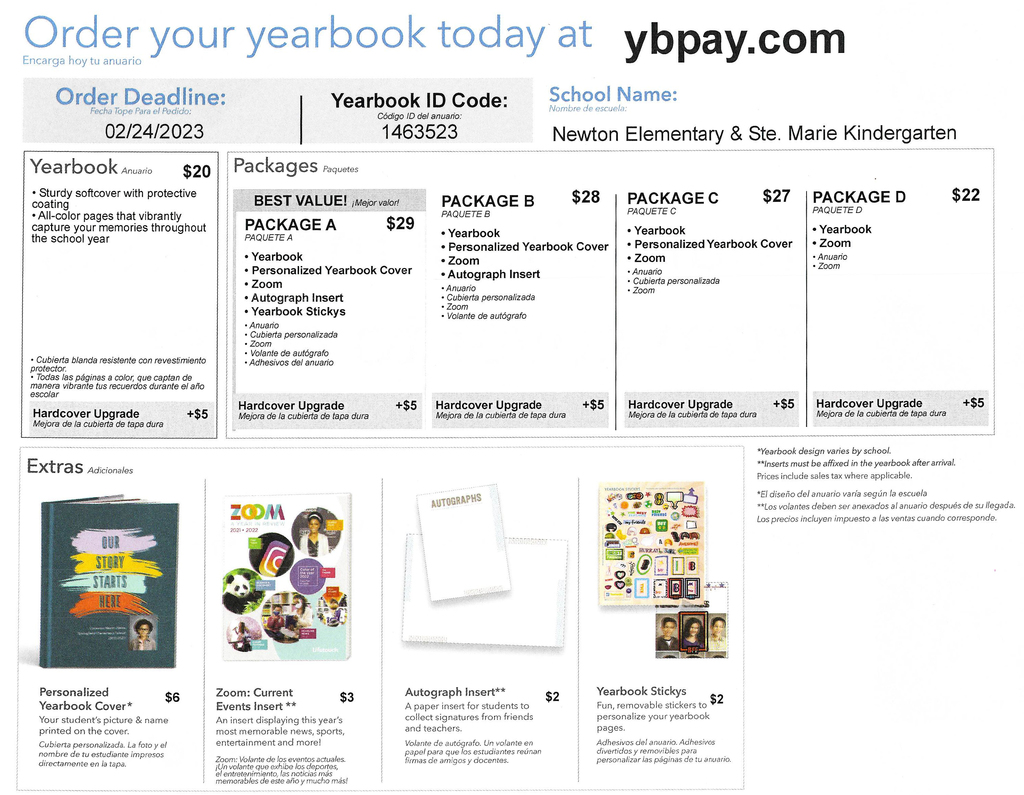 Order your yearbook today at ybpay.com